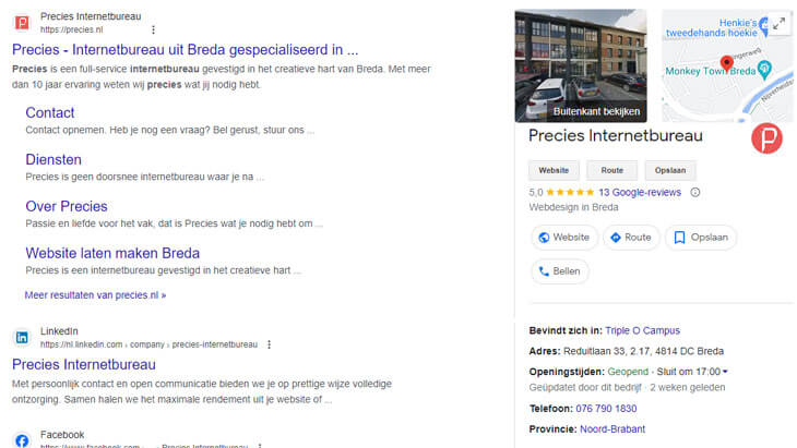 Google Mijn bedrijf beheren